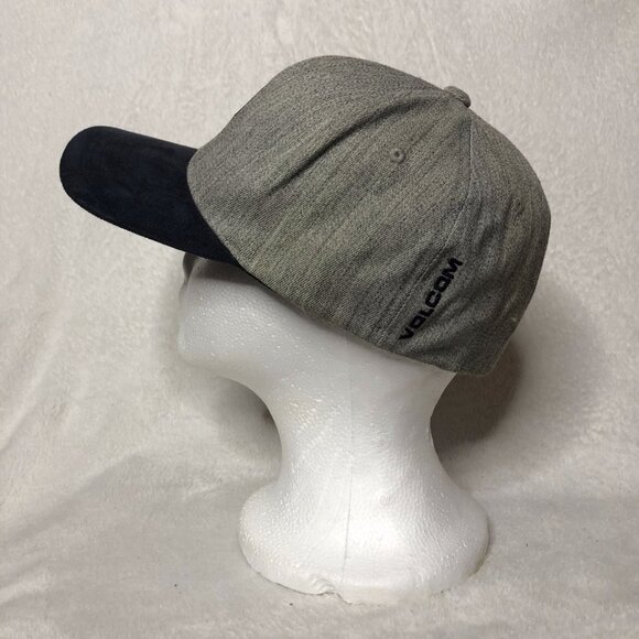 Volcom Mens Grey And Blue Baseball Hat Size L-XL - Picture 3 of 4
